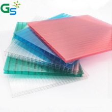 Manufacturer Supplier Brown Clear Color Triple Layer Plastic Pc Hollow Sheet Polycarbonate Sheet